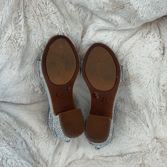 Silver Rhinestone Sandals - Picture 2 of 3